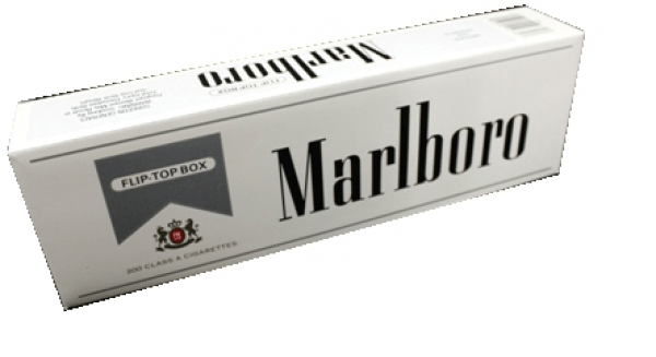 MARLBORO SILVER 1 CTN= 10 PKS, 200 CIGG