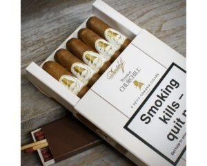 Davidoff Winston Churchill (Artist) Petit Corona Cigars – Pack of 5