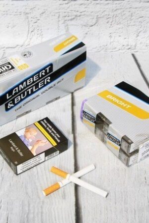 Lambert & Butler | King Size Bright | 20 Cigarettes |10 packs – (One Sleeve)