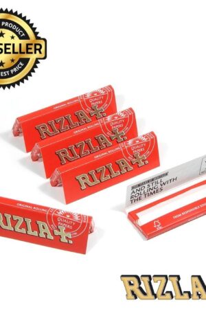 Rizla |Red Regular Rolling Papers | Bundle of 5