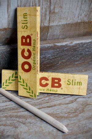 OCB | Slim K.S. Organic Hemp Rolling Papers | Pack of 2 Booklets