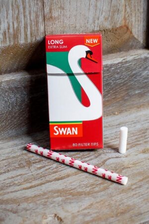Swan | Long Extra Slim Filter Tips | 80 Pack